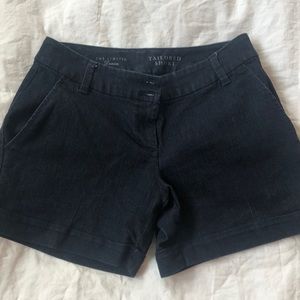 The Limited dark denim Tailored shorts
